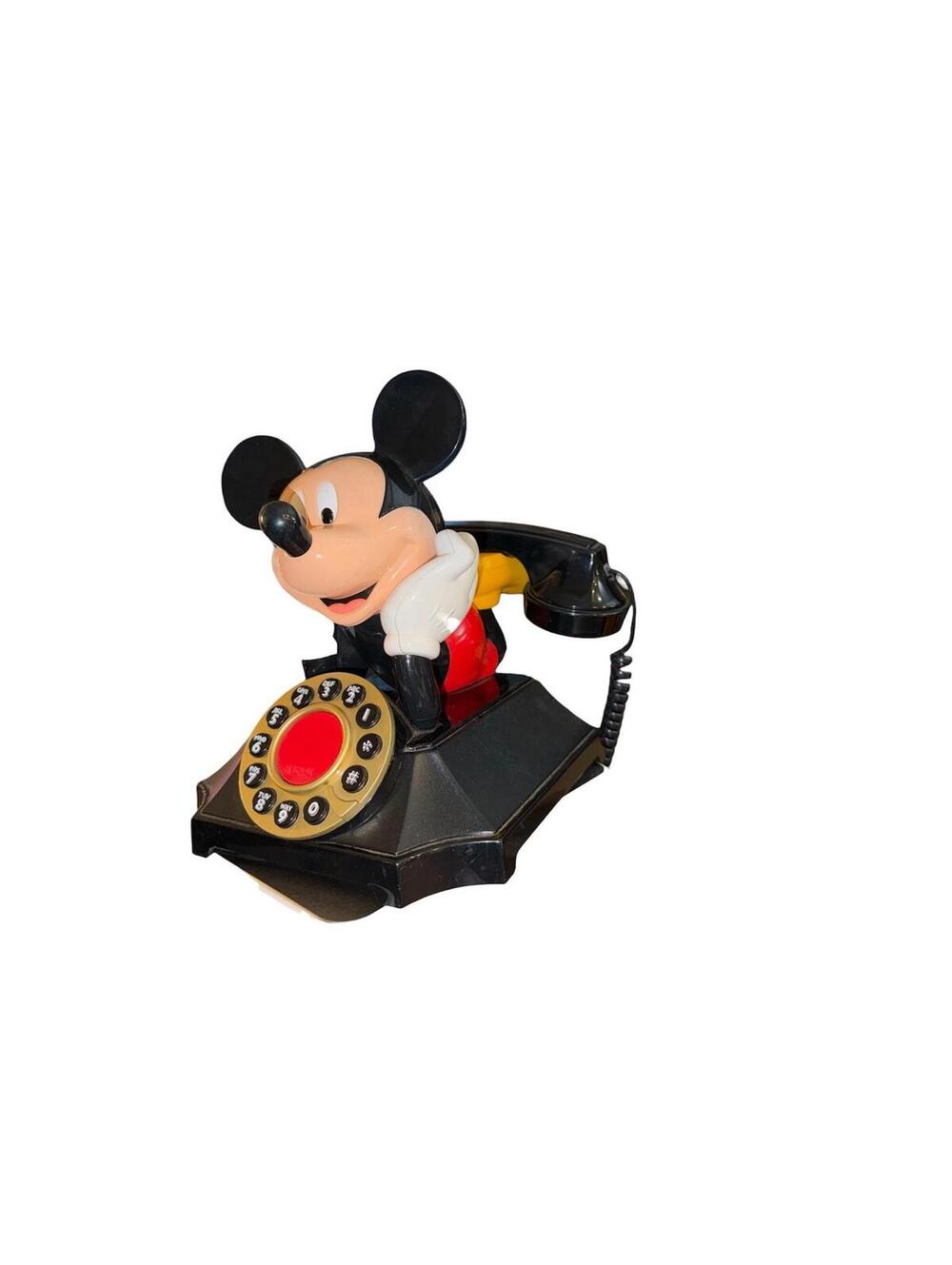 Disney Mickey Mouse Desk Telephone Landline by Segan Telemania Not Tested
